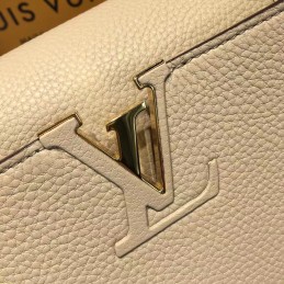 Replica Louis Vuitton Gray Textured Capucines MM