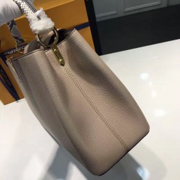 Replica Louis Vuitton Gray Textured Capucines MM
