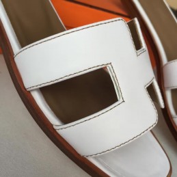 Replica Hermes White Oran Sandal