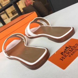 Replica Hermes White Oran Sandal