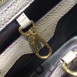 Replica Louis Vuitton Dark Taupe Textured Capucines BB