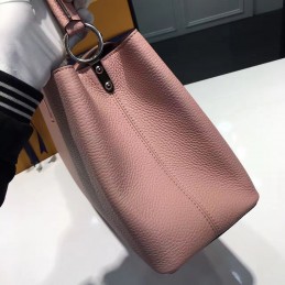 Replica Louis Vuitton Rose Pink Textured Capucines PM