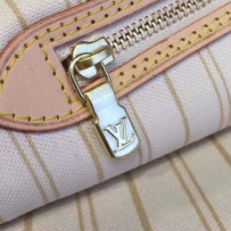 Replica Louis Vuitton White Damier Azur Beige Interior Neverfull MM