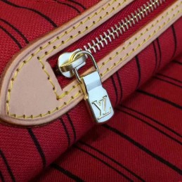 Replica Louis Vuitton Brown Monogram Red Interior Neverfull GM