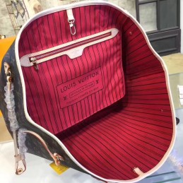 Replica Louis Vuitton Brown Monogram Red Interior Neverfull GM