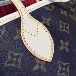 Replica Louis Vuitton Brown Monogram Red Interior Neverfull GM