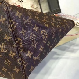 Replica Louis Vuitton Brown Monogram Red Interior Neverfull GM