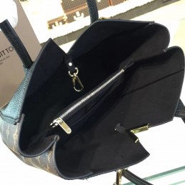 Replica Louis Vuitton Brown Monogram Black Panel Kimono PM