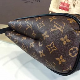 Replica Louis Vuitton Brown Monogram Black Panel Kimono PM