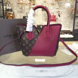 Replica Louis Vuitton Brown Monogram Burgundy Panel Kimono PM