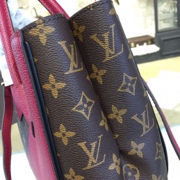 Replica Louis Vuitton Brown Monogram Burgundy Panel Kimono PM