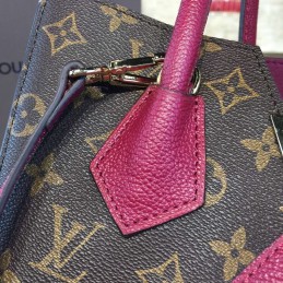 Replica Louis Vuitton Brown Monogram Burgundy Panel Kimono PM
