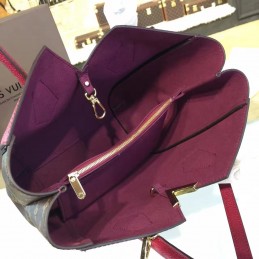 Replica Louis Vuitton Brown Monogram Burgundy Panel Kimono PM