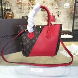 Replica Louis Vuitton Brown Monogram Red Panel Kimono PM