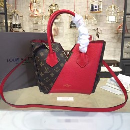 Replica Louis Vuitton Brown Monogram Red Panel Kimono PM