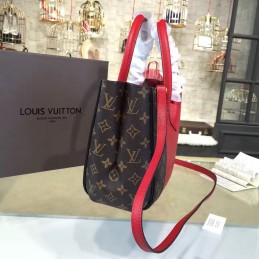 Replica Louis Vuitton Brown Monogram Red Panel Kimono PM