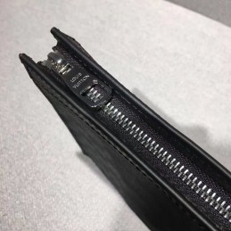 Replica Louis Vuitton Black Damier Graphite Pochette Voyage MM