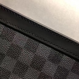 Replica Louis Vuitton Black Damier Graphite Pochette Voyage MM