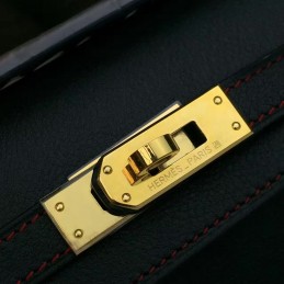 Replica Hermes Black Kelly Cut Clutch