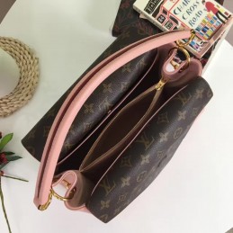 Replica Louis Vuitton Pink Black Double V Bag