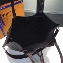 Replica Louis Vuitton Black Textured Girolata Bag
