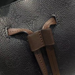Replica Louis Vuitton Black Textured Girolata Bag