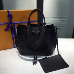 Replica Louis Vuitton Black Textured Girolata Bag