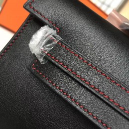 Replica Hermes Black Kelly Cut Clutch