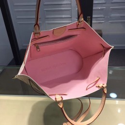 Replica Louis Vuitton White Damier Azur Beige Trim Girolata Bag