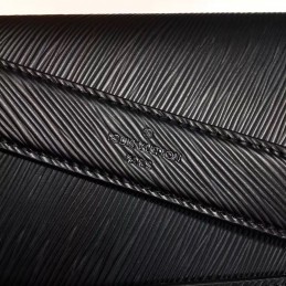 Replica Louis Vuitton Black Red White Embroidered Twist MM