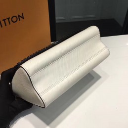 Replica Louis Vuitton White Red Black Embroidered Twist MM