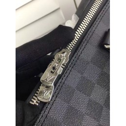 Replica Louis Vuitton Black Damier Graphite Keepall Bandouliere 55