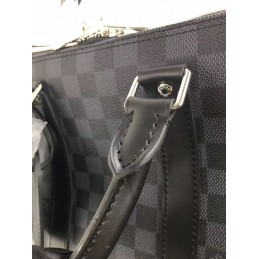 Replica Louis Vuitton Black Damier Graphite Keepall Bandouliere 55