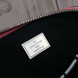 Replica Louis Vuitton Coral Pink Monogram Strap Alma BB