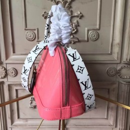 Replica Louis Vuitton Coral Pink Monogram Strap Alma BB