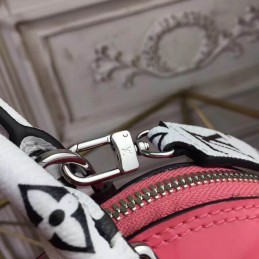 Replica Louis Vuitton Coral Pink Monogram Strap Alma BB