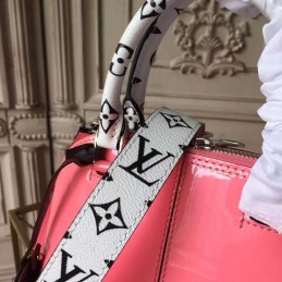 Replica Louis Vuitton Coral Pink Monogram Strap Alma BB