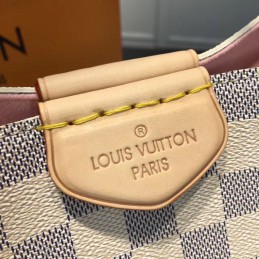 Replica Louis Vuitton White Damier Azur Beige Trim Propriano Bag
