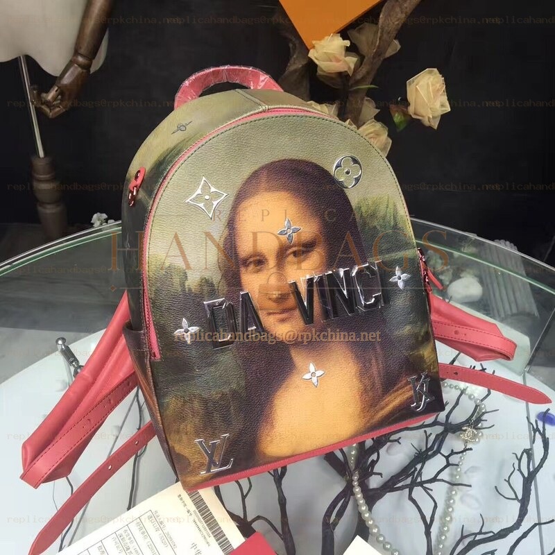 Replica Louis Vuitton Masters Mona Lisa Graphic Palm Springs PM Backpack
