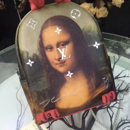 Replica Louis Vuitton Masters Mona Lisa Graphic Palm Springs PM Backpack