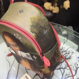 Replica Louis Vuitton Masters Mona Lisa Graphic Palm Springs PM Backpack