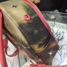 Replica Louis Vuitton Masters Mona Lisa Graphic Palm Springs PM Backpack
