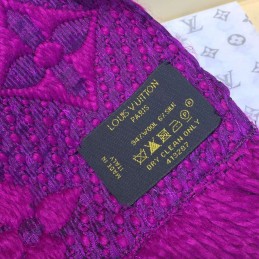 Replica Louis Vuitton Fuchsia Monogram Logomania Scarf