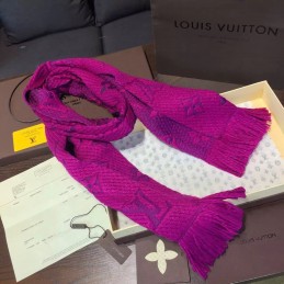 Replica Louis Vuitton Fuchsia Monogram Logomania Scarf