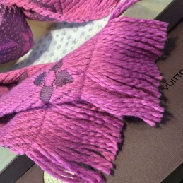 Replica Louis Vuitton Purple Monogram Logomania Scarf