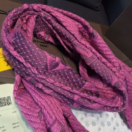 Replica Louis Vuitton Purple Monogram Logomania Scarf