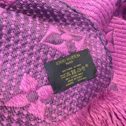 Replica Louis Vuitton Purple Monogram Logomania Scarf