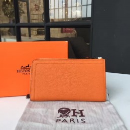Replica Hermes Orange Azap Wallet