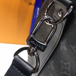 Replica Louis Vuitton Black Monogram Eclipse Keepall Bandouliere 45