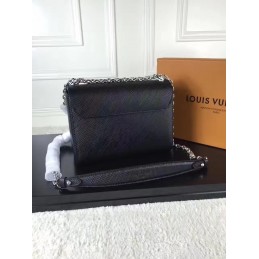 Replica Louis Vuitton Black Textured Twist MM